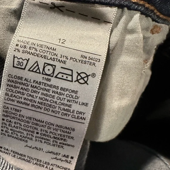 Old Navy Pop Icon High Rise Secret Slim Pockets 12 - Picture 3 of 3